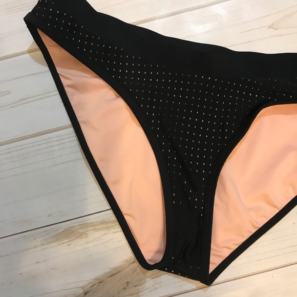 Fabletics Valentina Large Black Nude Swim Bottoms - Picture 2 of 5